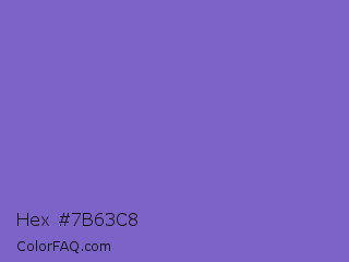 Hex #7b63c8 Color Image