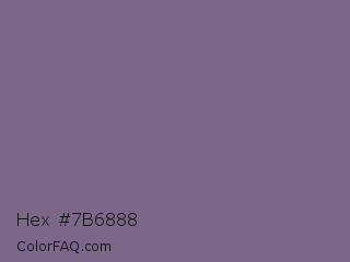 Hex #7b6888 Color Image