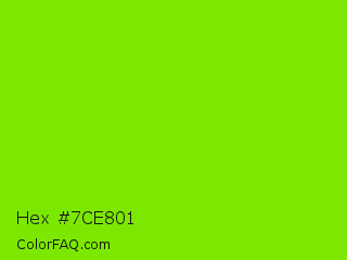 Hex #7ce801 Color Image