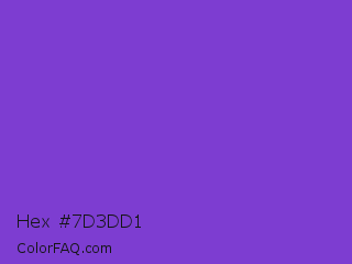 Hex #7d3dd1 Color Image