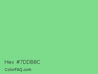Hex #7ddb8c Color Image