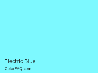 Hex #7df9ff Electric Blue Color Image