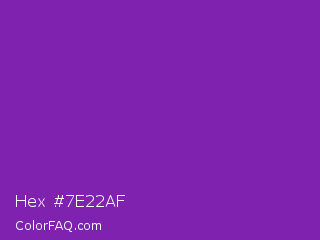 Hex #7e22af Color Image