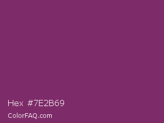 Hex #7e2b69 Color Image