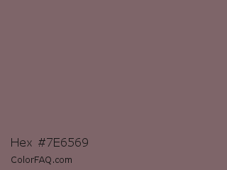 Hex #7e6569 Color Image