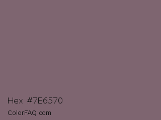 Hex #7e6570 Color Image