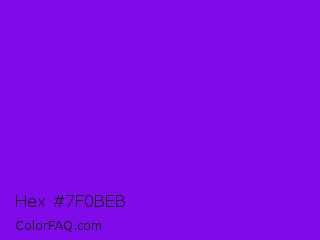 Hex #7f0beb Color Image