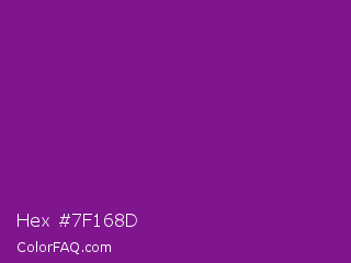 Hex #7f168d Color Image