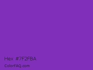Hex #7f2fba Color Image