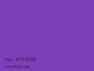 Hex #7f3fbb Color Image