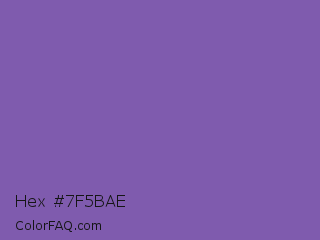 Hex #7f5bae Color Image