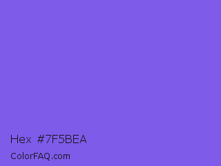 Hex #7f5bea Color Image