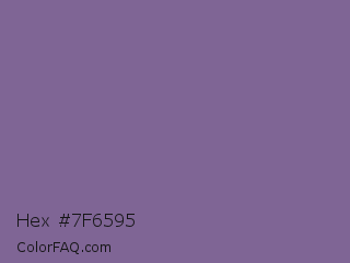 Hex #7f6595 Color Image