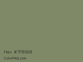 Hex #7f8968 Color Image