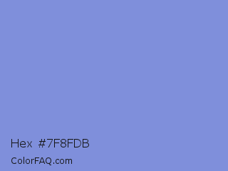 Hex #7f8fdb Color Image