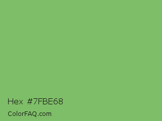 Hex #7fbe68 Color Image