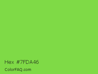 Hex #7fda46 Color Image