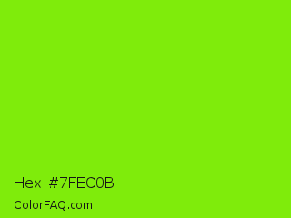 Hex #7fec0b Color Image