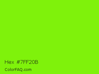 Hex #7ff20b Color Image