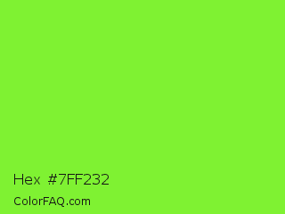 Hex #7ff232 Color Image