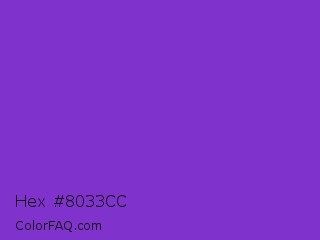 Hex #8033cc Color Image