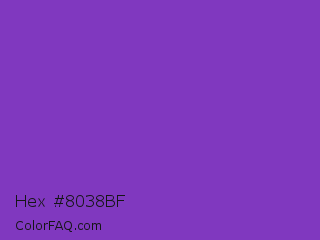 Hex #8038bf Color Image