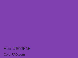 Hex #803fae Color Image