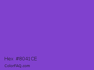 Hex #8041ce Color Image