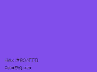 Hex #804eeb Color Image