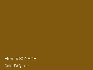 Hex #80580e Color Image