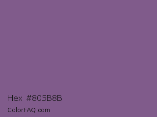 Hex #805b8b Color Image