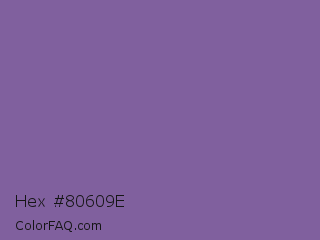 Hex #80609e Color Image