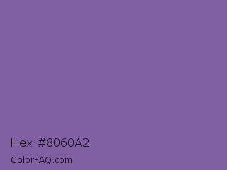 Hex #8060a2 Color Image
