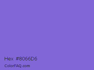 Hex #8066d6 Color Image