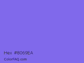 Hex #8069ea Color Image