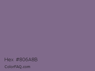 Hex #806a8b Color Image