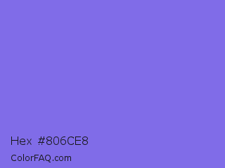 Hex #806ce8 Color Image