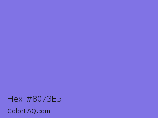 Hex #8073e5 Color Image