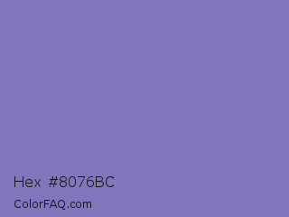 Hex #8076bc Color Image