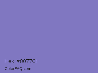 Hex #8077c1 Color Image