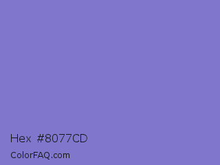 Hex #8077cd Color Image