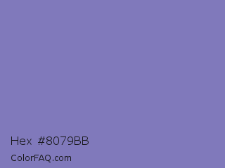 Hex #8079bb Color Image