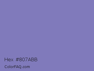 Hex #807abb Color Image