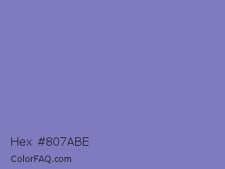 Hex #807abe Color Image