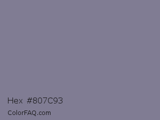 Hex #807c93 Color Image