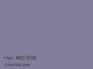 Hex #807e9b Color Image