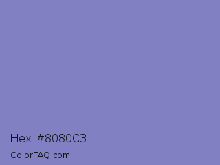 Hex #8080c3 Color Image