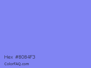 Hex #8084f3 Color Image