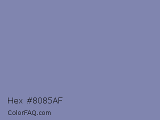 Hex #8085af Color Image