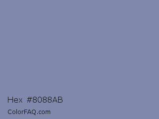 Hex #8088ab Color Image